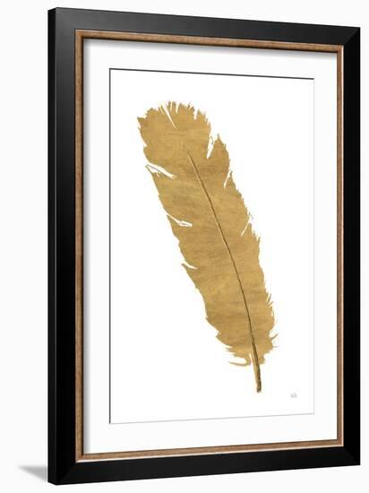 Pure Gold Feather V-Chris Paschke-Framed Art Print