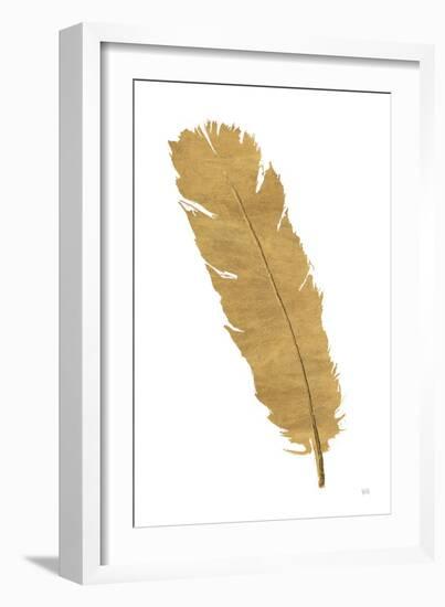 Pure Gold Feather V-Chris Paschke-Framed Art Print