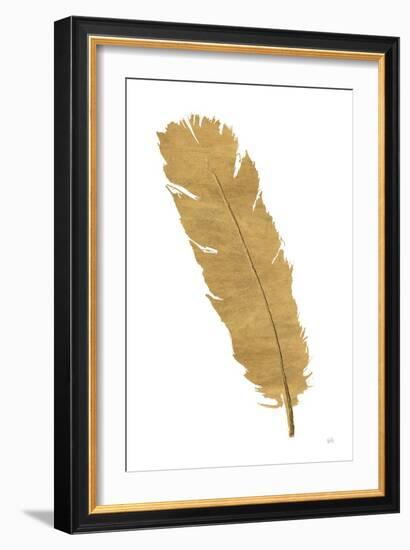 Pure Gold Feather V-Chris Paschke-Framed Art Print