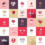Big Set of Icons for Valentines Day-PureSolution-Art Print