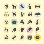 Set of Colorful Animal Icons-PureSolution-Art Print