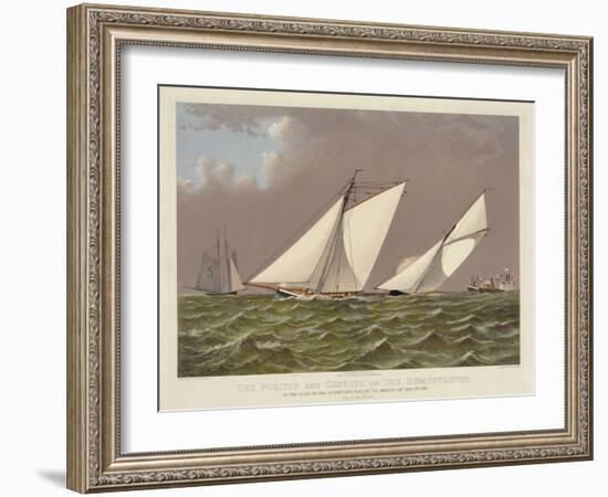 Puritan and Genesta on the Homestretch-null-Framed Art Print