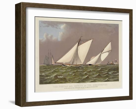 Puritan and Genesta on the Homestretch-null-Framed Art Print