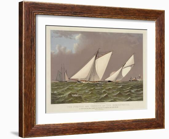 Puritan and Genesta on the Homestretch-null-Framed Art Print