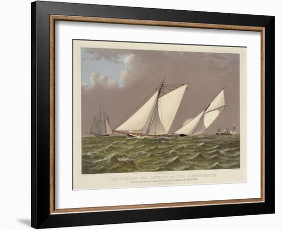 Puritan and Genesta on the Homestretch-null-Framed Art Print