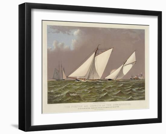 Puritan and Genesta on the Homestretch-null-Framed Art Print