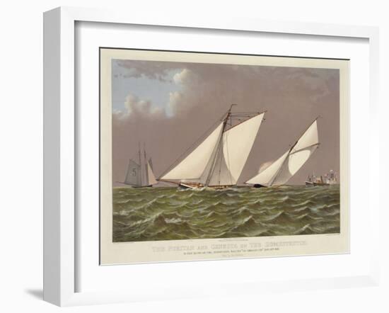 Puritan and Genesta on the Homestretch-null-Framed Art Print