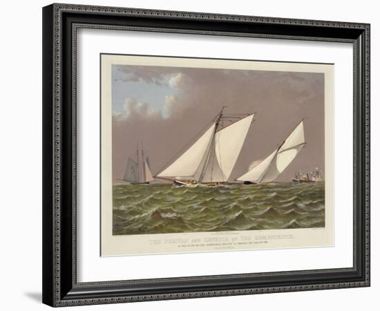 Puritan and Genesta on the Homestretch-null-Framed Art Print