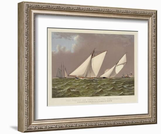 Puritan and Genesta on the Homestretch-null-Framed Premium Giclee Print