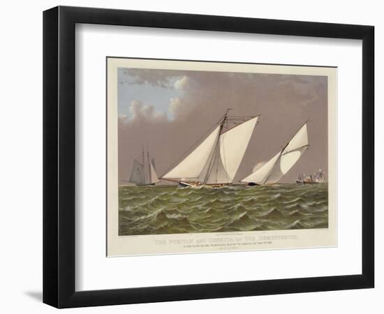 Puritan and Genesta on the Homestretch-null-Framed Premium Giclee Print