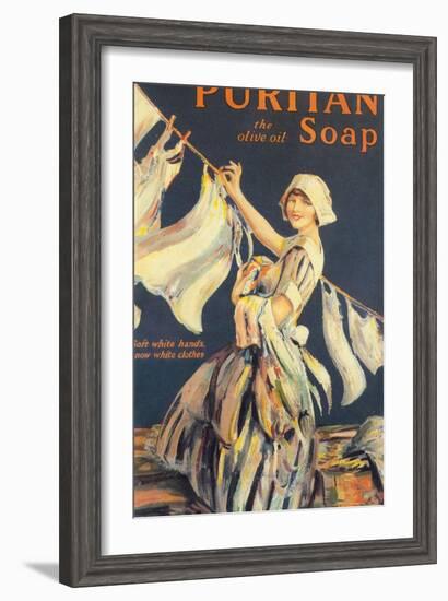 Puritan, Washing Powder Products Detergent, UK, 1910-null-Framed Giclee Print