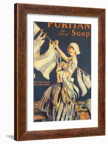 Puritan, Washing Powder Products Detergent, UK, 1910-null-Framed Giclee Print