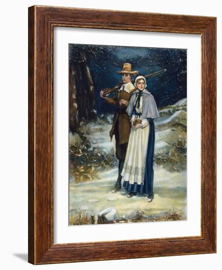 Puritans Going to Church-George Henry Boughton-Framed Giclee Print