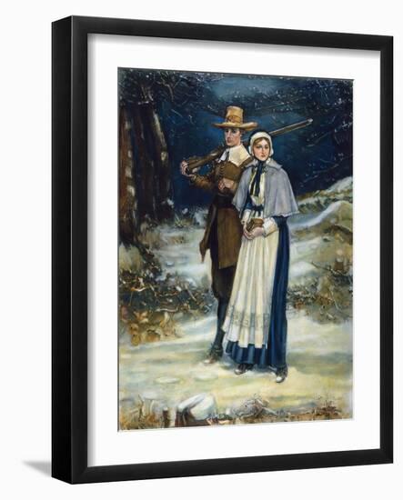 Puritans Going to Church-George Henry Boughton-Framed Giclee Print