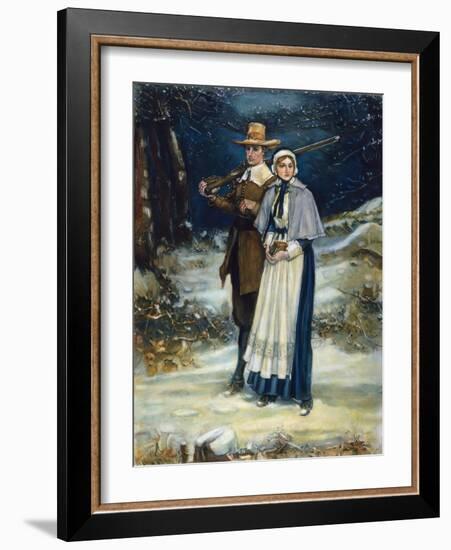 Puritans Going to Church-George Henry Boughton-Framed Giclee Print