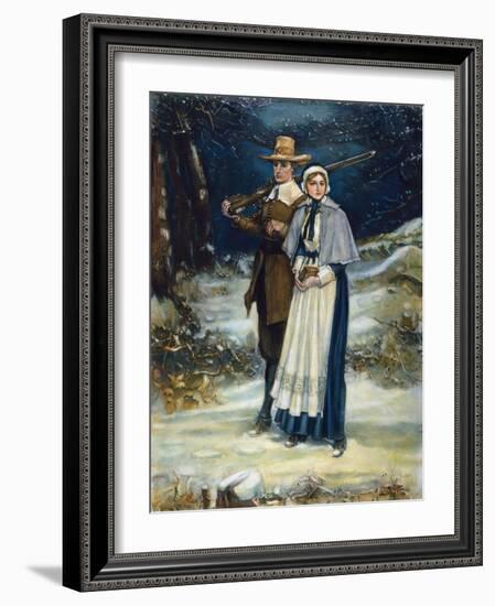 Puritans Going to Church-George Henry Boughton-Framed Giclee Print