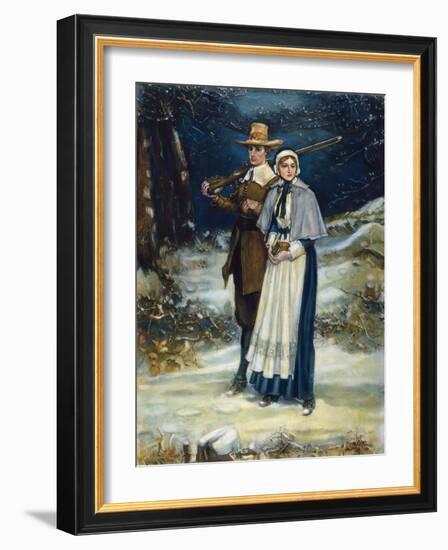 Puritans Going to Church-George Henry Boughton-Framed Giclee Print