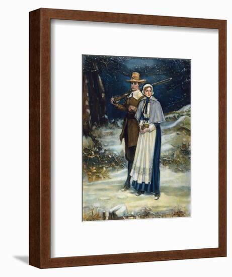 Puritans Going to Church-George Henry Boughton-Framed Premium Giclee Print