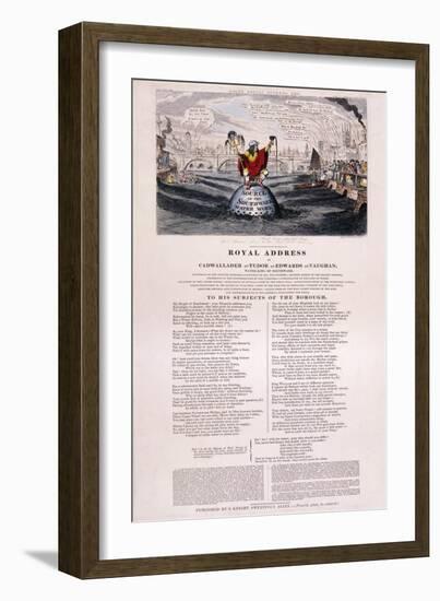 Purity of the River Thames, 1832-George Cruikshank-Framed Giclee Print