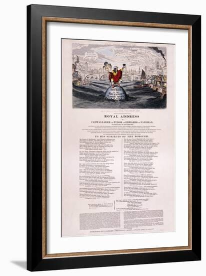 Purity of the River Thames, 1832-George Cruikshank-Framed Giclee Print