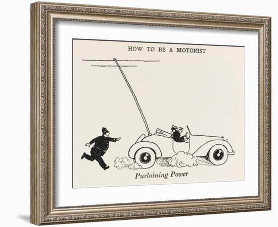 Purloining Power-William Heath Robinson-Framed Art Print