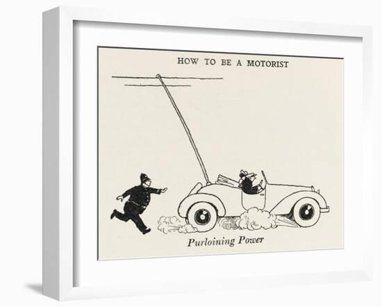 Purloining Power-William Heath Robinson-Framed Art Print