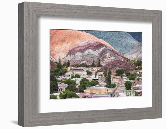 Purmamarca and the Hill of Seven Colours (Cerro De Los Siete Colores), Jujuy Province, Argentina-Matthew Williams-Ellis-Framed Photographic Print