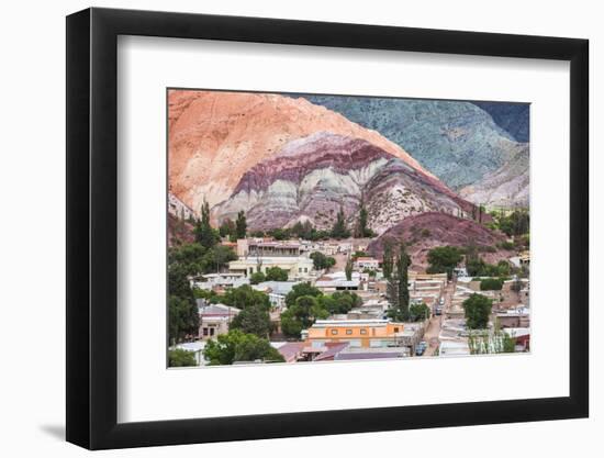Purmamarca and the Hill of Seven Colours (Cerro De Los Siete Colores), Jujuy Province, Argentina-Matthew Williams-Ellis-Framed Photographic Print
