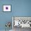 Purple Abstract Brush Splash Flower-Irena Orlov-Framed Art Print displayed on a wall