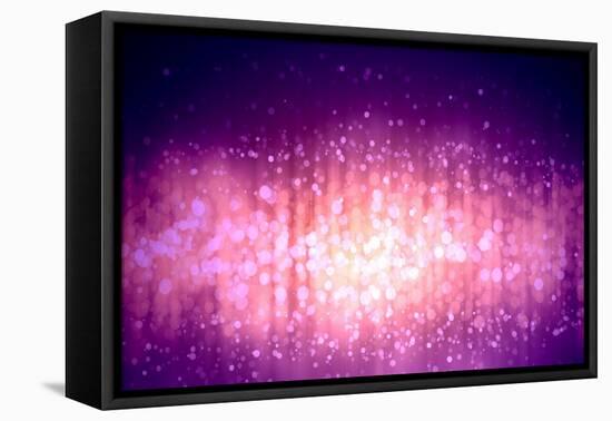 Purple Abstract Light Background-Sergey Nivens-Framed Stretched Canvas