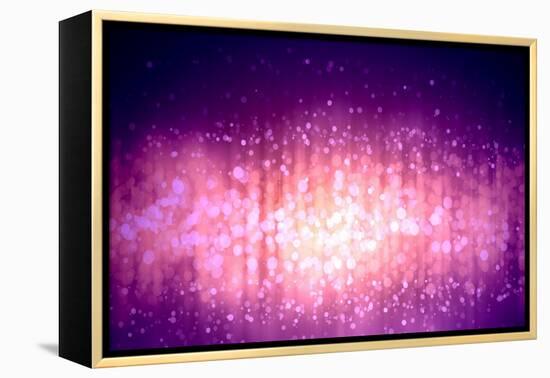 Purple Abstract Light Background-Sergey Nivens-Framed Stretched Canvas