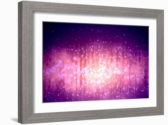 Purple Abstract Light Background-Sergey Nivens-Framed Art Print