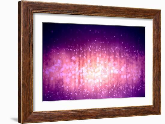 Purple Abstract Light Background-Sergey Nivens-Framed Art Print