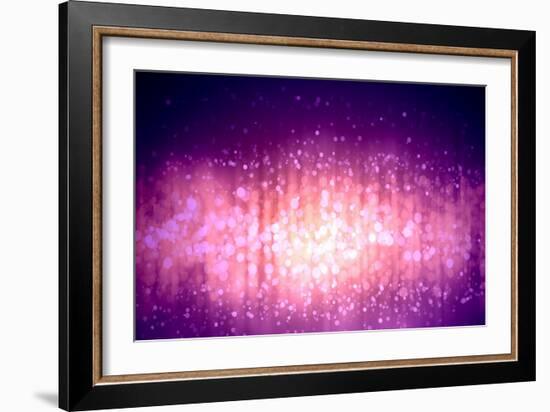 Purple Abstract Light Background-Sergey Nivens-Framed Art Print