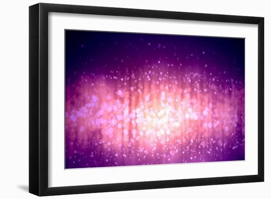 Purple Abstract Light Background-Sergey Nivens-Framed Art Print