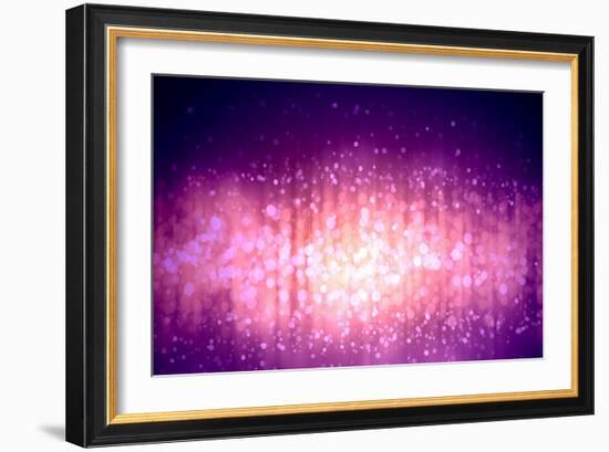 Purple Abstract Light Background-Sergey Nivens-Framed Art Print