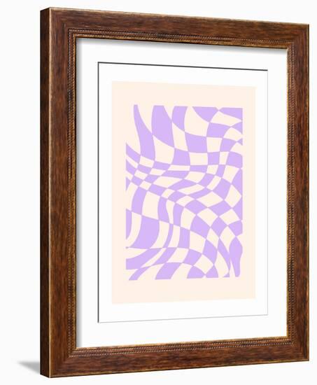 Purple Abstract Pattern-Rikke Løndager Boisen-Framed Photographic Print