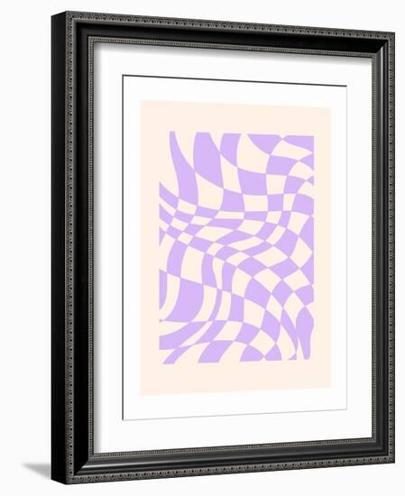 Purple Abstract Pattern-Rikke Løndager Boisen-Framed Photographic Print