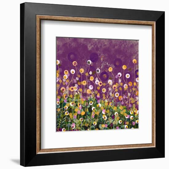 Purple and Gold field-Claire Westwood-Framed Premium Giclee Print