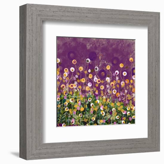 Purple and Gold field-Claire Westwood-Framed Premium Giclee Print
