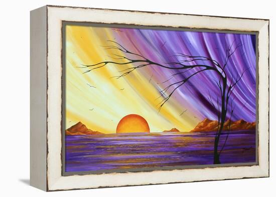 Purple and Gold Royal Sunset-Megan Aroon Duncanson-Framed Stretched Canvas