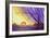 Purple and Gold Royal Sunset-Megan Aroon Duncanson-Framed Art Print