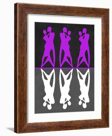 Purple and White Dance-Felix Podgurski-Framed Art Print