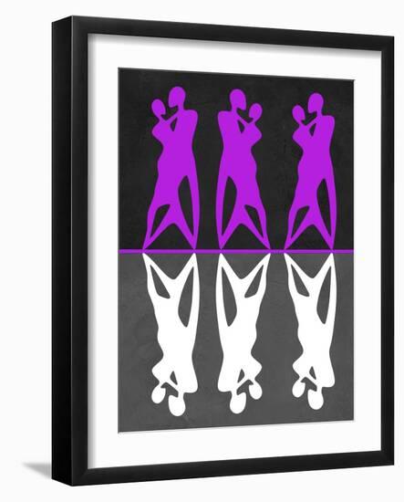 Purple and White Dance-Felix Podgurski-Framed Art Print