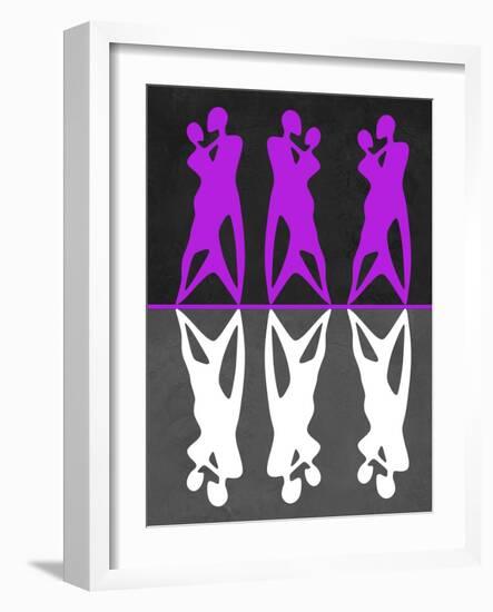 Purple and White Dance-Felix Podgurski-Framed Art Print