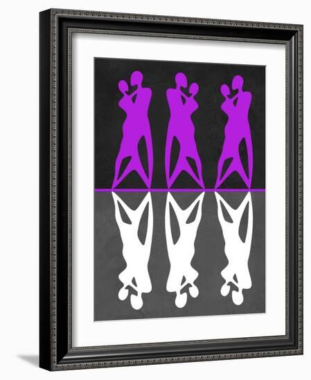 Purple and White Dance-Felix Podgurski-Framed Art Print