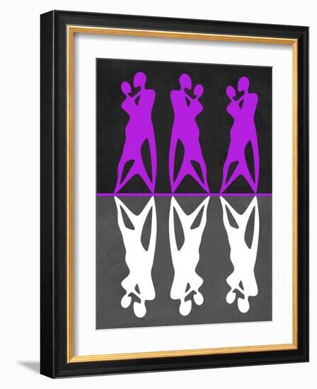 Purple and White Dance-Felix Podgurski-Framed Art Print