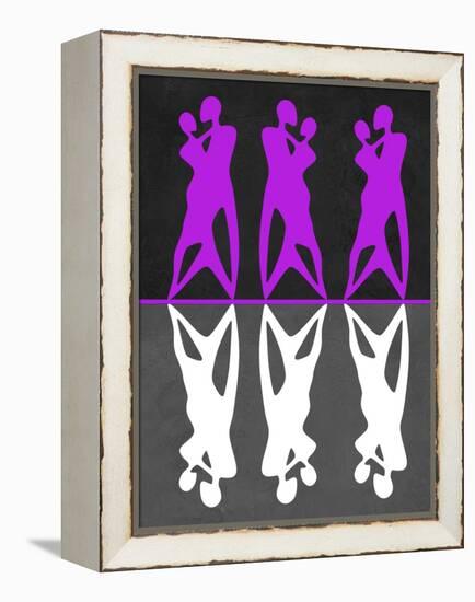 Purple and White Dance-Felix Podgurski-Framed Stretched Canvas