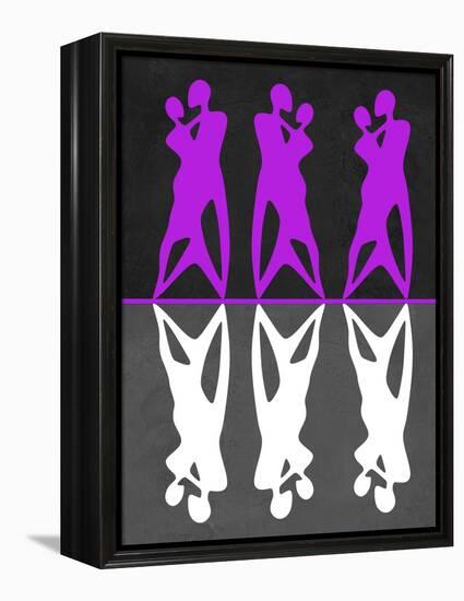 Purple and White Dance-Felix Podgurski-Framed Stretched Canvas