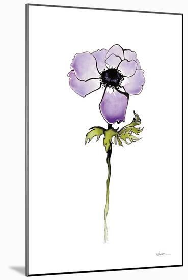 Purple Anemone I-Shirley Novak-Mounted Art Print